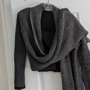 Line Knitwear - EUC angora, cashmere wrap jacket